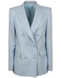 Tagliatore - Chaqueta De Lino Con Doble Botonadura - Lyst