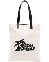 Palm Angels - Logo-print Canvas Tote Bag - Lyst