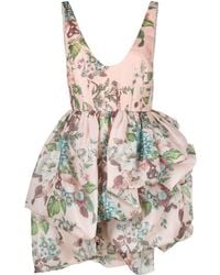 Zimmermann - Matchmaker Mini-jurk Met Bloemenprint - Lyst