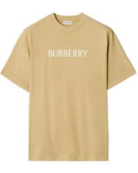 Burberry - Camiseta De Algodón Con Logo - Lyst