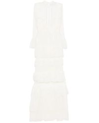 Saiid Kobeisy - Lace Ruffled Long Dress - Lyst