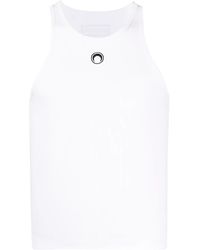 Marine Serre - Crescent Moon Cotton Tank Top - Lyst