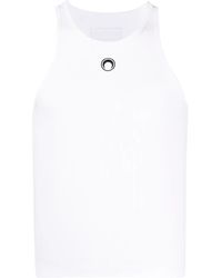 Marine Serre - Crescent Moon Cotton Tank Top - Lyst