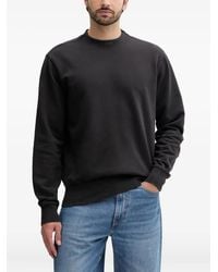 BOSS - Logo-Embroidered Crew-Neck Sweatshirt - Lyst