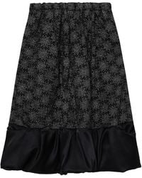 Comme des Garçons - Floral-Print Midi Skirt - Lyst
