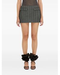 Ferragamo - Herringbone Mini Skirt - Lyst