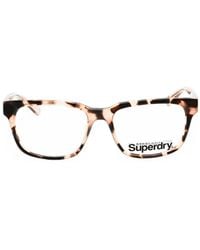 Superdry - Tortoiseshell-Effect Rectangle-Frame Glasses - Lyst