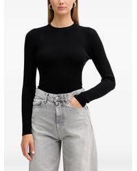 ViCOLO - Tie-Back Ribbed Long-Sleeve Top - Lyst