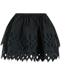 Blumarine - Cut-out Mini Skirt - Lyst