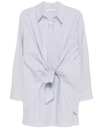 Manuel Ritz - Striped Tie-Waist Mini Dress - Lyst