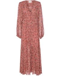 Isabel Marant - Briane Button-Front Flounced Dress - Lyst