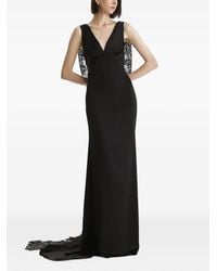 2310 STUDIO - Robe Longue Dos Nu À Finitions En Dentelle - Lyst