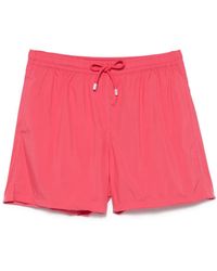 Fedeli - Logo-Patch Swim Shorts - Lyst