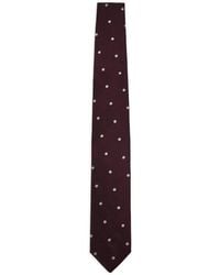 Lardini - Corbata De Seda Con Motivo De Lunares - Lyst