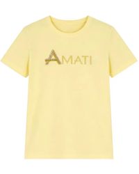 Liu Jo - Crystal-Embellished Logo-Print T-Shirt - Lyst