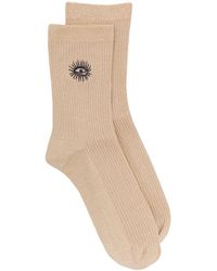 Sandro Metallic Embroidered Socks