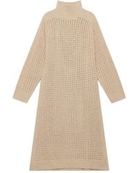 Maliparmi - High-Neck Knitted Midi Dress - Lyst