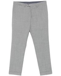 Barba Napoli - Pressed-Crease Turn-Up Trousers - Lyst