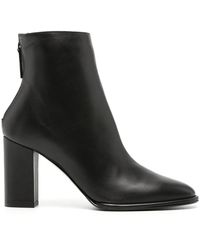 Le Silla - Elsa 85Mm Leather Ankle Boots - Lyst