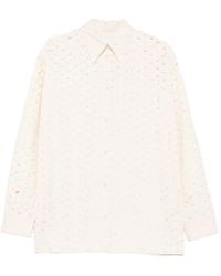 Nanushka - Chemise À Ornements Strassés - Lyst