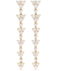 Anita Ko - 18k Yellow Gold Eternity Diamond Short Drop Earrings - Lyst