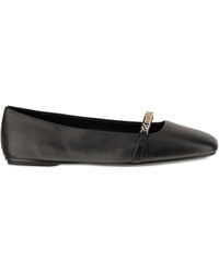 Pinko - Chain-Embellished Ballet Flats - Lyst