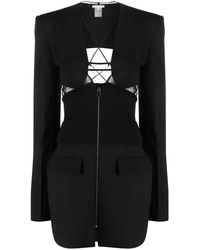 Nensi Dojaka - Cut-Out Wool Minidress - Lyst