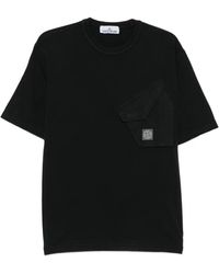 Stone Island - Logo-Patch Chest-Pocket T-Shirt - Lyst