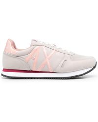 Armani Exchange - Panelled-design Low-top Sneakers - Lyst