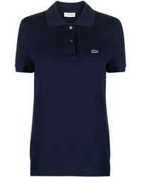 Lacoste - Logo-patch Cotton-piqué Polo Shirt - Lyst