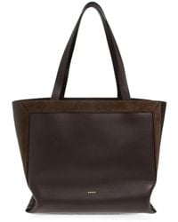 Wandler - Medium Ida Suede-Panel Leather Tote Bag - Lyst