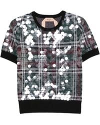 N°21 - Sequin-Embellishment T-Shirt - Lyst