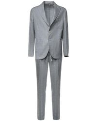 Eleventy - Check-Pattern Single-Breasted Suit - Lyst