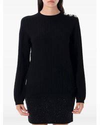 Balmain - Monogram Button-Embellished Sweater - Lyst