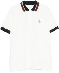 Drole de Monsieur - Logo-Embroidered Striped-Collar Polo Shirt - Lyst