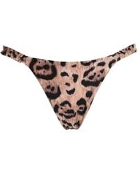 Agua Bendita - Leopard-Print Bikini Bottoms - Lyst