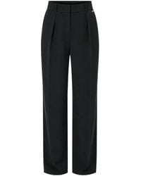 ARMANI EXCHANGE - Pleated Straight-Leg Trousers - Lyst