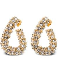 Isabel Marant - Pendientes De Aro Con Detalles De Cristales - Lyst