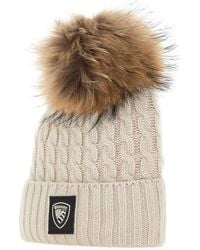Blauer - Beanie Mit Zopfstrickmuster - Lyst