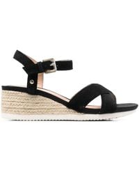 Geox - Ischia Jute Wedge Sandals - Lyst