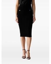 Guess - Knitted Midi Skirt - Lyst