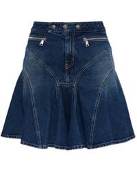 Versace Jeans Couture - Denim Skirt - Lyst