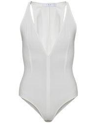 IRO - Abysse Plunge-Neck Bodysuit - Lyst