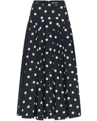 Nicholas - Polka-Dot Midi Skirt - Lyst