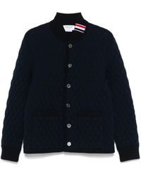Thom Browne - Rwb Stripe-Detail Quilted Jacket - Lyst