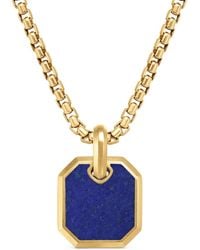 David Yurman - 18Kt Roman Lapis Lazuli Amulet (15Mm) - Lyst