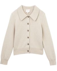A.P.C. - Cardigan Boutonné À Col Polo - Lyst