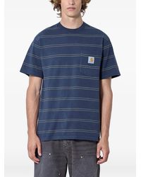 Carhartt - S/S Bert Striped Pocket T-Shirt - Lyst