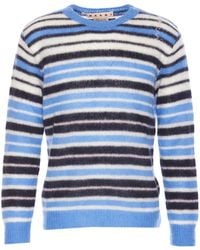 Marni - Maglione in misto mohair ricamato - Lyst
