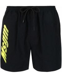 MSGM - Logo-Print Swim Shorts - Lyst